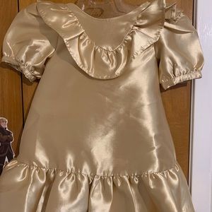 Gold Janie And Jack sophisticated little girls dress.